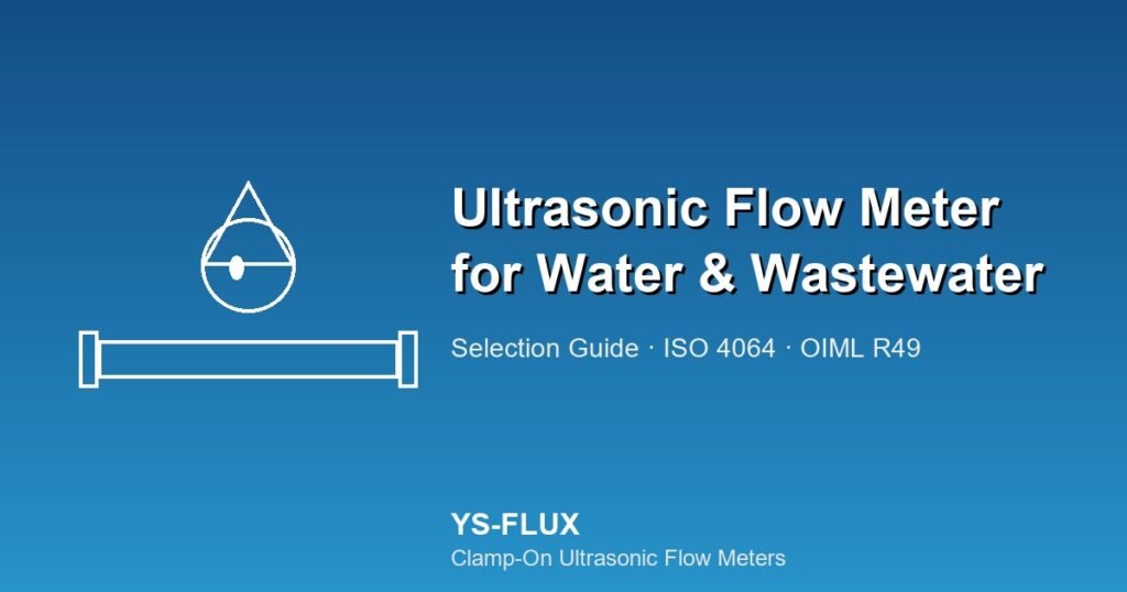 How to Choose the Right Ultrasonic Flow Meter for Water & Wastewater Applications